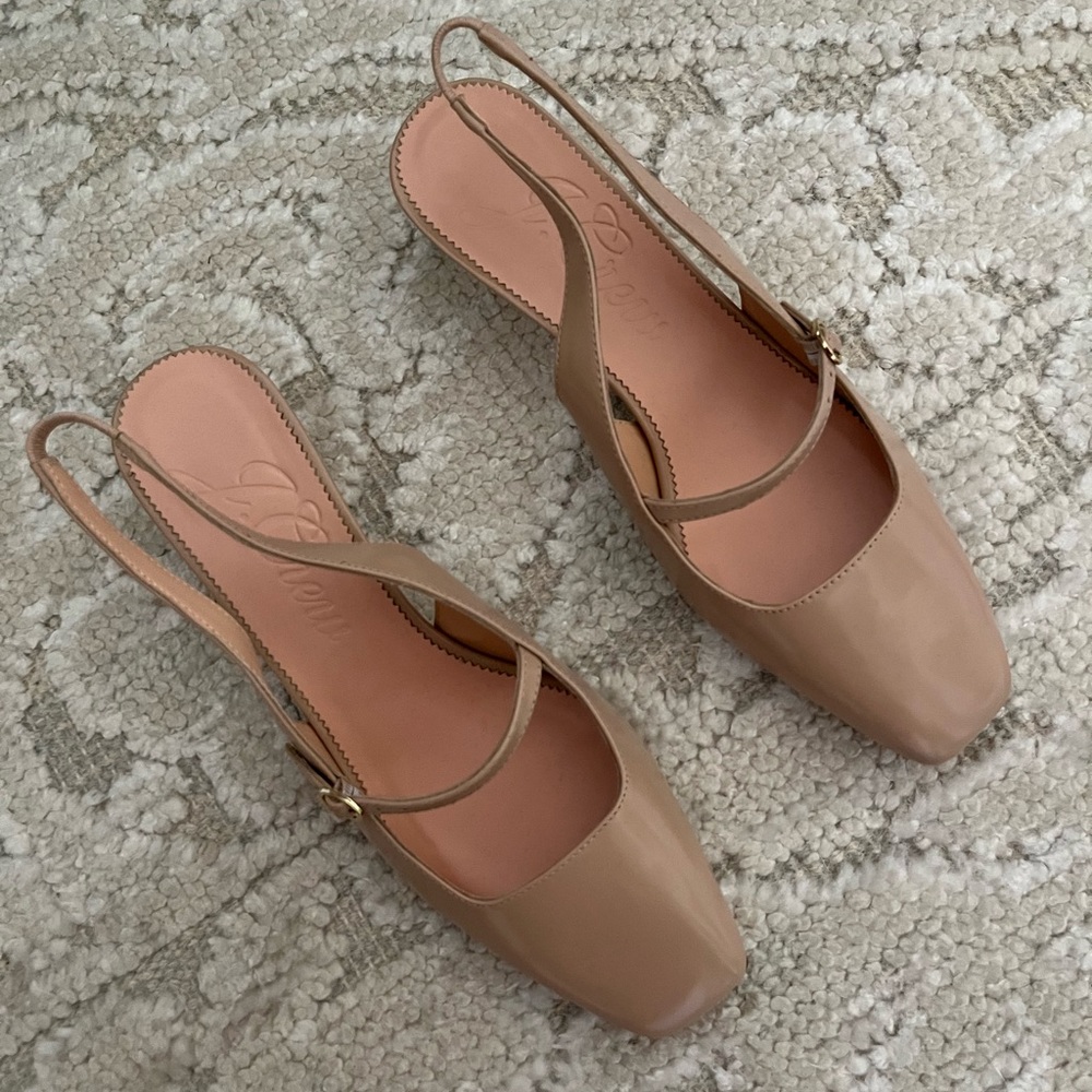 NWOT JCREW slingback buckle heels